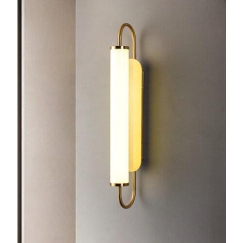 Simple light luxury long strip bedroom bedside led wall lamp simple postmodern living room background lamp corridor aisle lamps