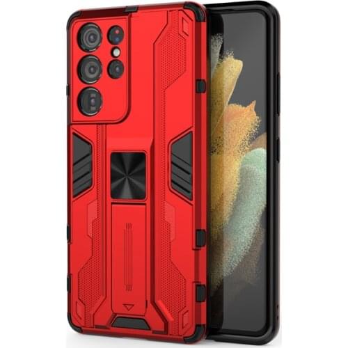 Shockproof Bumper Ring Holder Phone Case For Samsung Galaxy S21 Plus Ultra A83 A72 A52 5g 4g Transparent Acrylic Back Cover