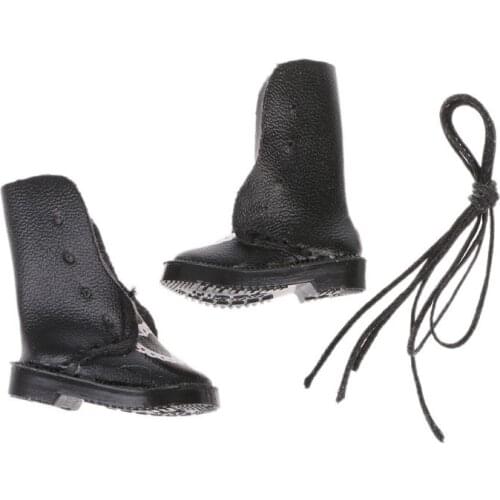 Handmade Exquisite Heart PU Leather Doll Boots For Blyth Doll Shoes 1/6 Doll