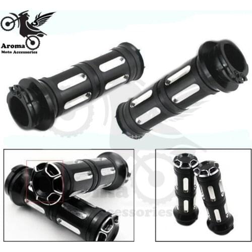 25MM aluminum moto handlebar black CNC brand classic parts vintage motorcycle hanlde bar for harley Sportster Dyna Softail grip