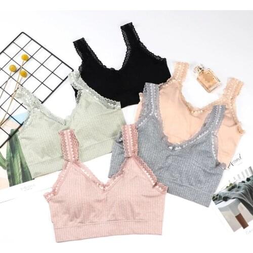 Sexy Bra Top Lace Underwear Brathable Push Up Female Gym Wear Women Fitness Yoga Sportswear Seamless Sport Women Running Bra