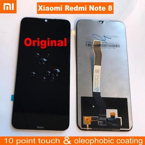 Original Sensor For 6.3" Xiaomi Redmi Note 8 LCD Display Screen Touch Panel Digitizer Assembly For Redmi Note 8T Pantalla