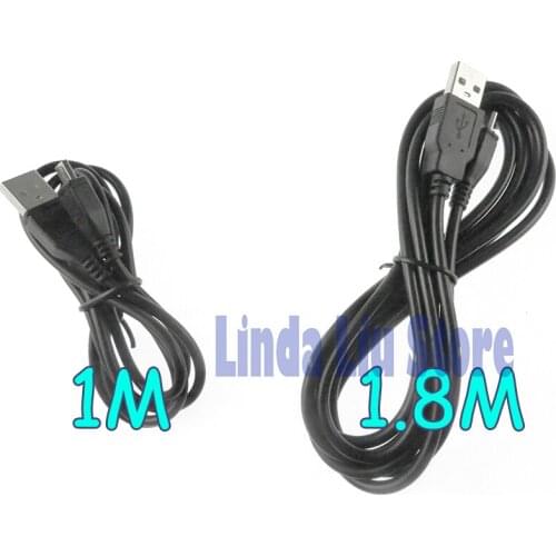 1m 1.8m USB Battery Charging Cable For PS4 Gamepad Charger Lead Power Cord 2pcs/lot