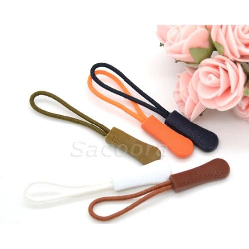 10pcs/pack Mix Color Cord Zipper Pull Strap Lariat For Apparel Accessories