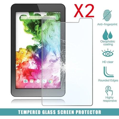 2Pcs Tablet Tempered Glass Screen Protector Cover for HipStreet Titan 4 7 Inch Anti-Screen Breakage HD Tempered Film