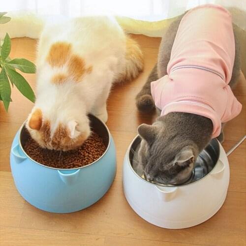 21cm Non-slip Pet Feeder Bowl Dog Cat Raised Stand feed bowl Waterer Feeding Food Pet Dog Dish Feeders Tableware New