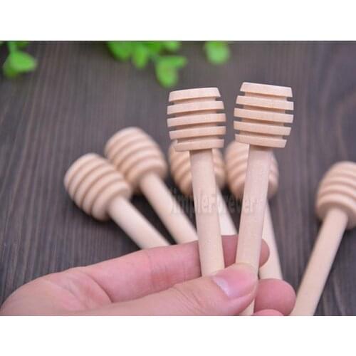 8cm MINI Wooden Honey Dippers Wedding Favors Wood Honey Spoon Stick
