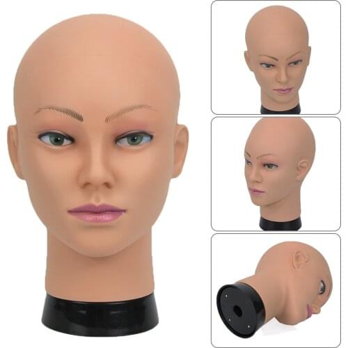 AFRO African Bald Doll head Mannequin Head For Making Wig Hat Display Cosmetology Manikin Head Female Dolls Training Head