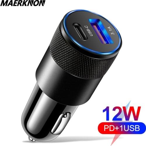 Car Charger QC 3.0 Phone Charger Fast Charger For iPhone 12 pro max 11 X Xr Xs Max Xiaomi Samsung USB TypeC Charger USB Charger