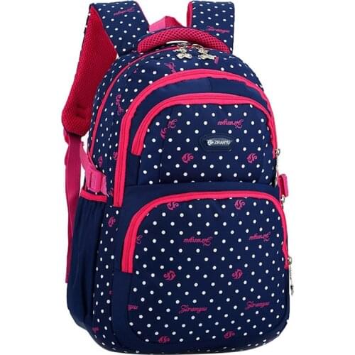 Large School Bags Backpack Schoolbag Fashion Kids Dot Printing Backpacks For Children Teenage Girls School Student Mochila