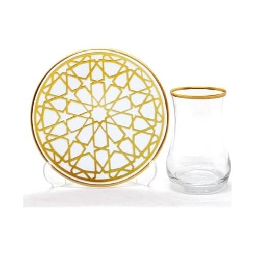 Drop Tea Set 12 pieces Star Gold