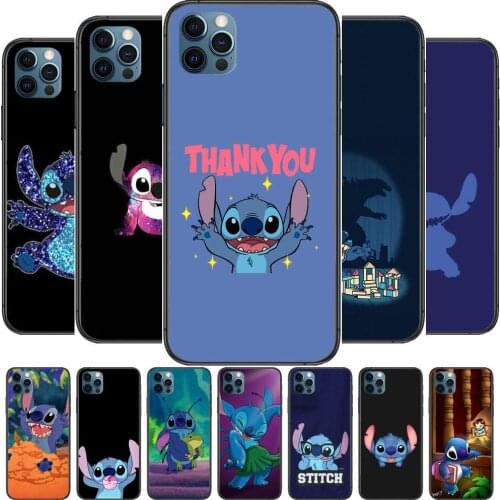Stitch Anime Phone Cases cover For iphone 11 Pro Max case 12 8 7 6 S XR PLUS X XS SE 2020 mini mobile cell shell funda bag