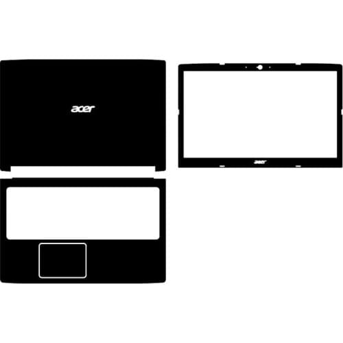 Laptop Carbon fiber Vinyl Skin Sticker Cover For Acer Aspire A515-51 A515-51G 15.6"