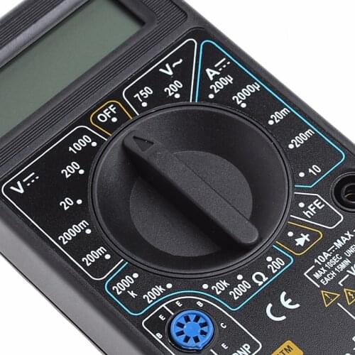 LCD Digital Multimeter Mini AC/DC 750/1000V with Buzzer Overload Protection Tools Accessories Mini Digital Multimeter
