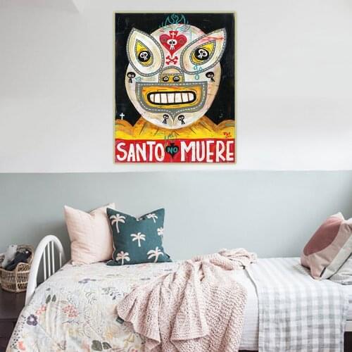 Citon Jorge Gutierrez《Santomuere》Canvas Art Oil Painting Famous Artwork Poster Picture Wall Decor Home Living room Decoration