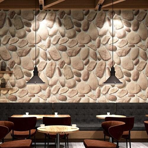 Cobble Chinese Modern Stone Wallpapers 3d Waterproof Personalized Rock Wall Paper For Hot Pot Restaurant Club Walls Foamiran