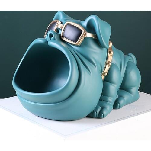 Home Room Decor,3D Figurine Miniature,Cool Dog Statue,Sculpture,Table Decoration,Desk Sundries Storage Box,Decorative Coin Bank