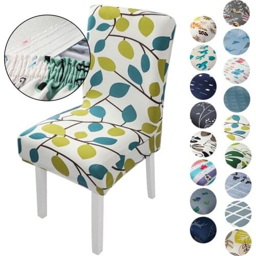 Elastic Stretch Dining Chair Cover Removable Slipcovers Protector Anti-Dust Furniture For Wedding Banquet Party 1/2/4/6/8pcs