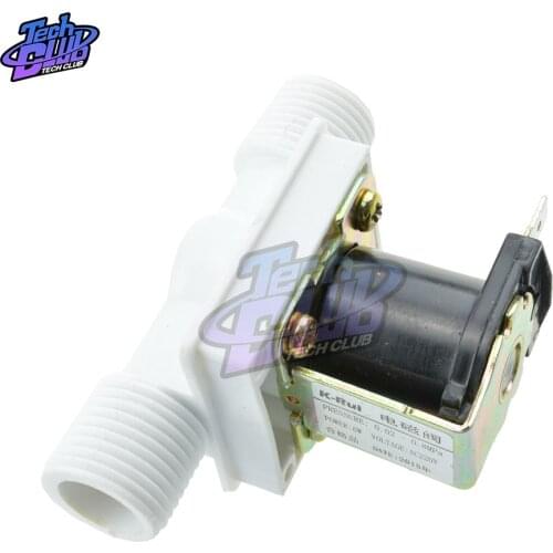 1/2" Plastic Solenoid Water Solenoid Valve Normally Closed AC 220V Electric Magnetic DC N/C Air Flow Pneumatic Pressure Switch