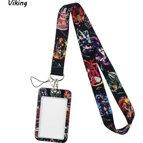 G1718 Anime Lanyard Keychain key Badge ID Mobile Phone Rope Cute Gifts Lanyard With Card Holder