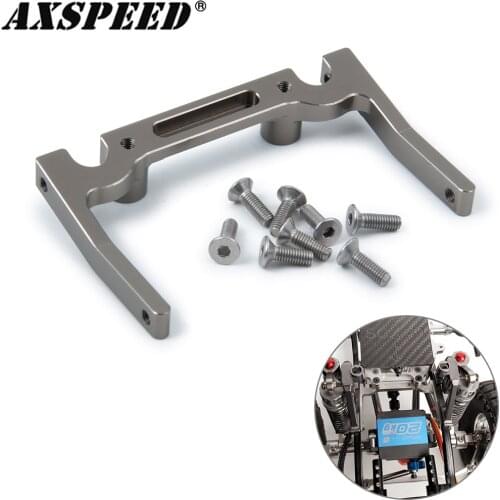 AXSPEED Aluminum SCX10 Front Bumper Mount For Axial SCX10 Electronics Box CC01 F350 D90 Electronic Boxs