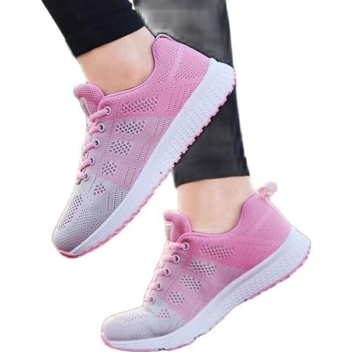 Breathable Women Casual Shoes Fashion Breathable Walking Mesh Flat Shoes Woman White Sneakers Women Female Shoes
