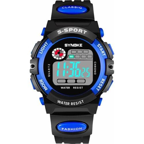 Fashion Boys Girls Kids Digital Alarm Calendar Waterproof Sports Military Electronics Wrist Watch Relojes