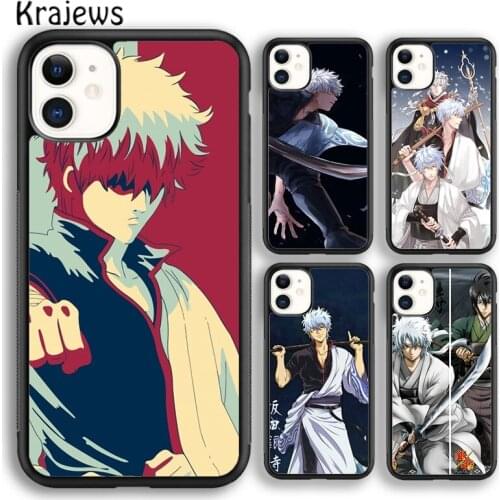 Krajews Anime Gintama soft Phone Case Cover For iPhone 5s SE 2020 6s 7 8 plus X XS XR 11 12 mini pro max coque Shell