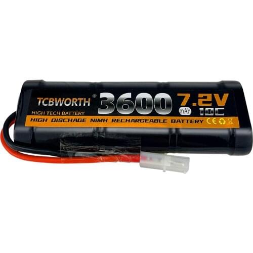 New 7.2V 10C 3600mAh NiMH Replacement RC Battery with Tamiya Discharge Connector for RC Toys Racing Cars Boat Aircraft Free Ship