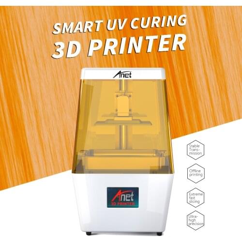 NEW ANET N4 UV SLA LCD 3D Printer/ from Russia/2K HD 3.5 Inch Smart Colored Touchscreen U Disk Off-line Print