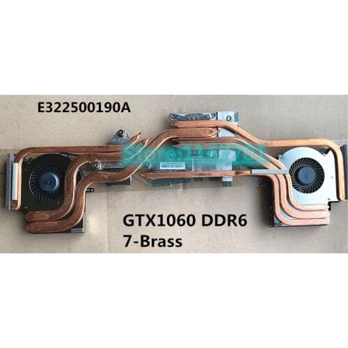 New Original Laptop CPU/GPU cooling Radiator heatsink&Fan for MSI GE63 GE63VR 7RE Raider GTX1060M 1060 7-Brass E322500190A