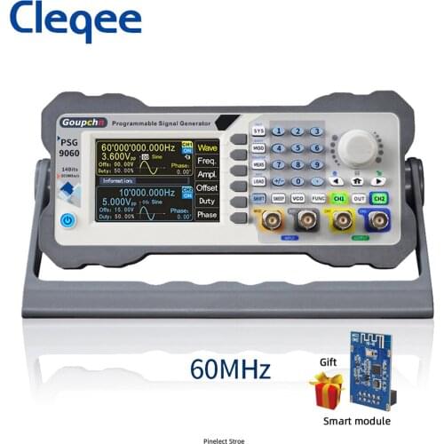 PSG9060 60MHz Programmable Function Generator Digital Control DDS Signal Generator Dual Channel Aribitrary Waveform