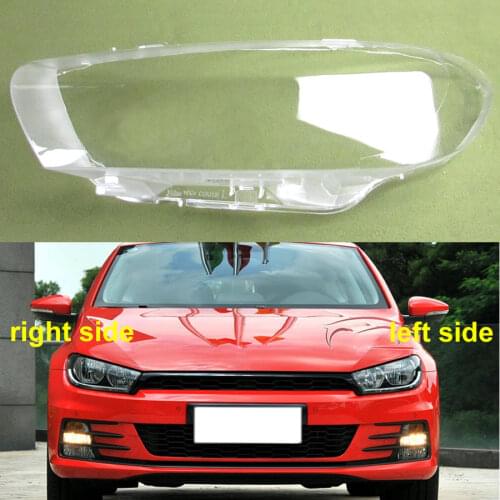 For Volkswagen VW Scirocco 2009-2016 Transparent Headlamp Cover Lamp Shade Front Headlight Shell Lampshade Lens Shell