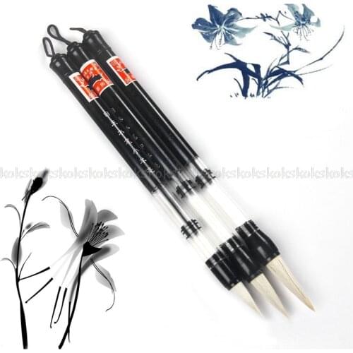 Hot Selling S/M/L Water Brush Chinese Japanese Calligraphy Reusable Adjusted Pen Practice White Head Brush JUL26 dropship