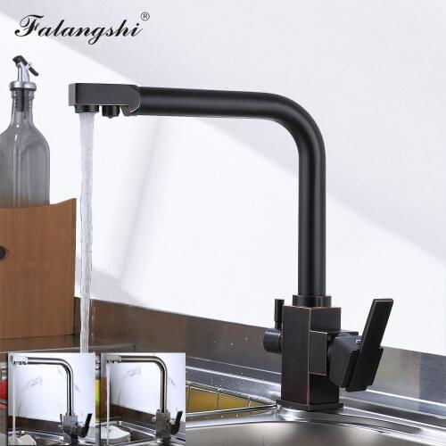 Filter Kitchen Faucets Cold And Hot Water Taps 360 Rotation Purified Water Dual Spout Kitchen Water Purification Tap WB1206