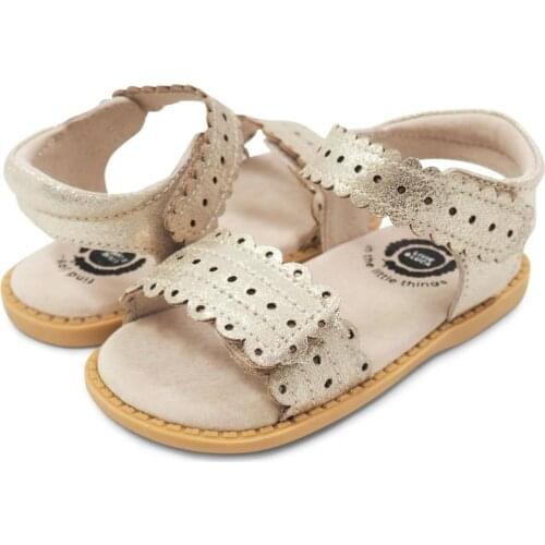 Tipsietoes Children Posey Style for Girls Sandals Low Heel Real Leather Enfants Fille Party Dress Shoes Toddler Kids Summer