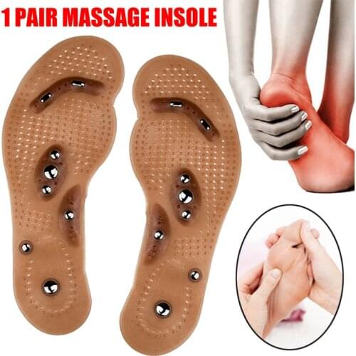 Slim Acupressure Slimming Insoles Pad Foot Massager Magnetic Massage Insole Foot Cushion XIN-Shipping
