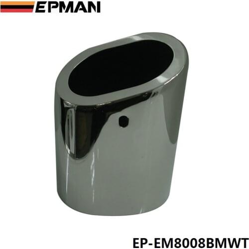 1Pc Chrome Stainless Steel Exhaust Muffler Tip For BMW 10-13 X1 sdrive 18i E84 EP-EM8008BMWT