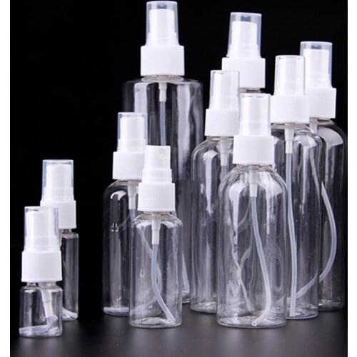 10Pcs/Set Spray Bottle Fine Mist Store Liquid Transparent Mini Travel Empty Portable Handwashing Bottle for Outdoor