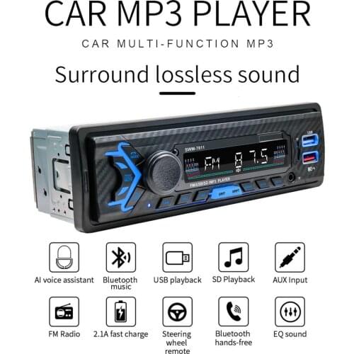 12V Car Bluetooth Stereo MP3 Player Bluetooth FM Radio Player FM Radio SD USB AUX MP3 Player Car Interior Accessories