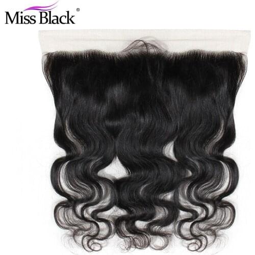 13x4 Body Wave Lace Frontal Pre Plucked With Baby Hair Human Hair Swiss Lace Light Brown Remy Natural Color For Black Women