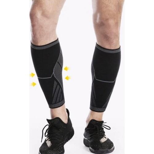 2Pcs Sport Running Marathon Compression Leg Sleeves Calf Protector Seamless Elastic Leg Warmer For Men Women Fitness Shin Guard