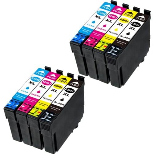 2BK+2C+2M+2Y Compatible Ink Cartridge For EPSON T288 T2881 2881 Expression Home XP-330 XP-340 XP-430 XP-434 XP-440 Printer