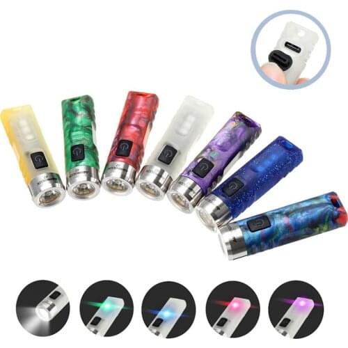 Astrolux K2 SST20 300LM TIR EDC Keychain Flashlight Type-C USB Rechargeable Mini LED Pocket Light UV Torch Lamp Lantern