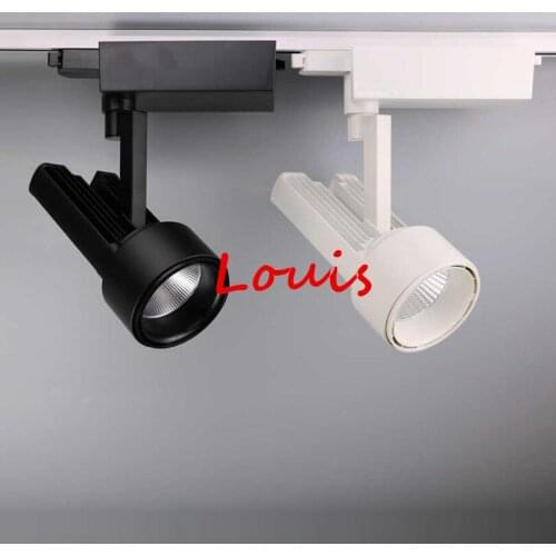 Free Shipping 10pcs/lot AC85-265V 40W 50W COB LED Track Lighting 2 Wires 1 Phase LED Rail Lamps Indoor Spotlight for Home Shops