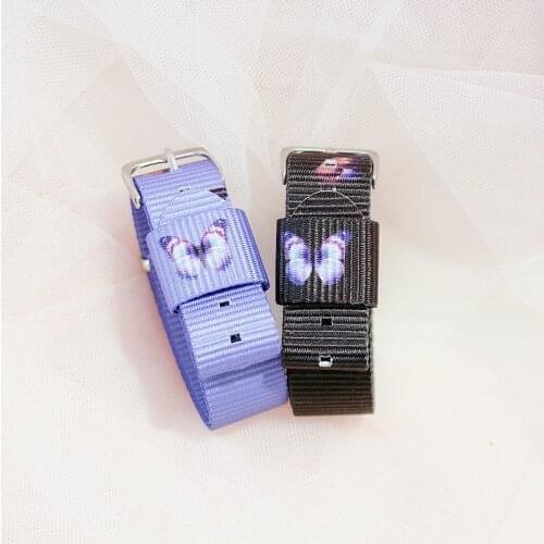 Charm Butterfly Strap Bracelets for Women Fitness Wristband Boys Girls Nylon Adjustable Straps Paired Bracelets Friendship Gifts