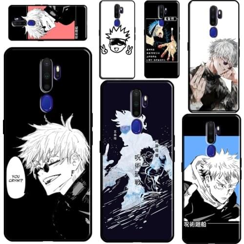 Anime Jujutsu Kaisen Satoru Gojo For OPPO Find X3 X2 Pro F5 A3S A52 A72 A31 A83 A91 Reno 2 2Z 4 A53 A9 A5 2020 Case Cover