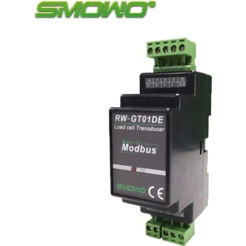 Din rail mounting Load cell/sensor Amplifier/Transmitter RS485, MODBUS RW-GT01DE