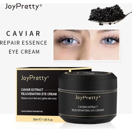 JoyPretty Caviar Extract Remove Dark Circles Eye Cream Imporve Panda Eye Anti Wrinkle Eliminate Edema Eye Bags Anti Aging Care