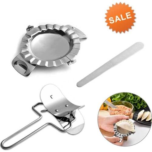 3pcs 304 Stainless Steel Dumpling Maker Mould Eco-Friendly Pastry Kitchen Pastry Tools Accessories Cutting Tool